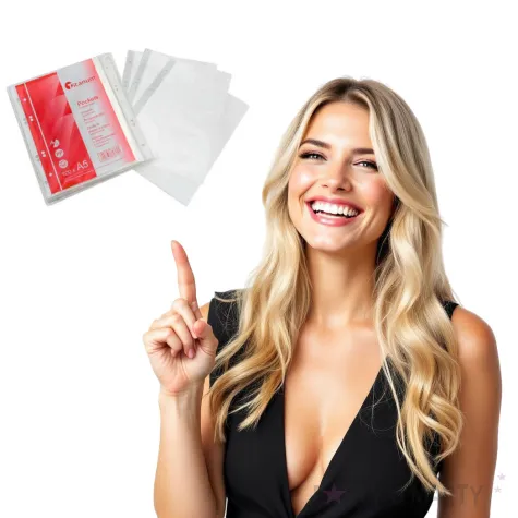 koszulki na dokumenty a5 groszkowe titanum 100 szt