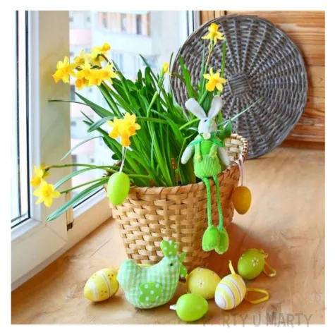 koszyczek papierowy plecionka zolta okragly aliga