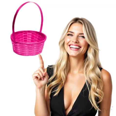 koszyk wielkanocny classic rozowy arpex