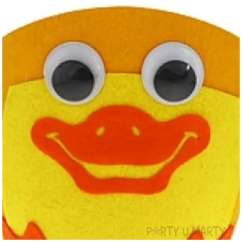 koszyk wielkanocny kaczor filc zolty godan