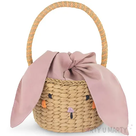 koszyk wielkanocny kroliczek papier partydeco 28 cm