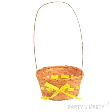 koszyk wielkanocny z wstazka pomaranczowy arpex