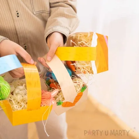 koszyki wielkanocne kurczaki i zajaczki partypal 4 szt