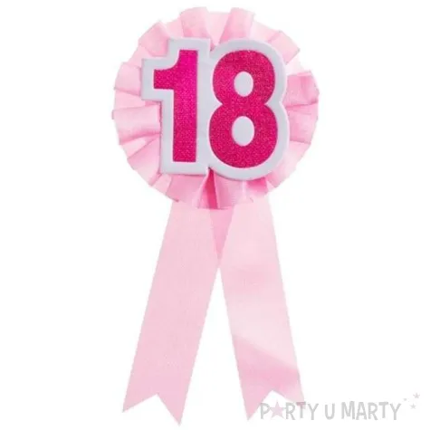 kotylion 18 urodziny rozowy godan