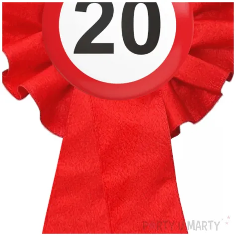 kotylion 20 urodziny traffic birthday