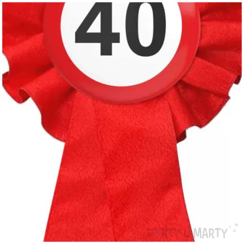 kotylion 40 urodziny traffic birthday