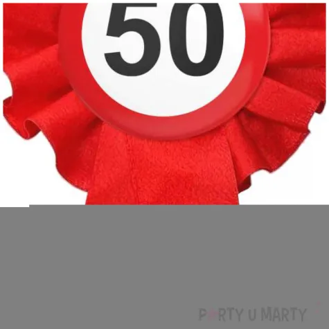 kotylion 50 urodziny traffic birthday