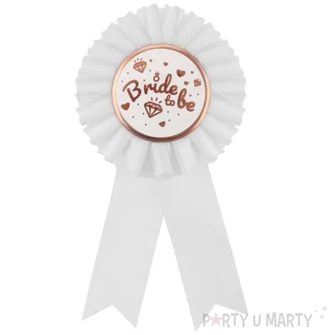 kotylion bride to be diamenty i serca bialy godan