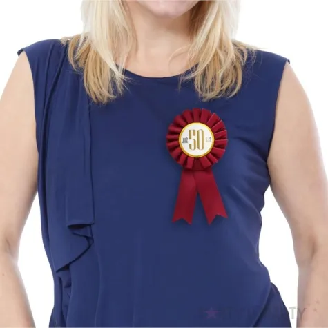 kotylion juz 50 ka bordowo bialy godan 8 cm