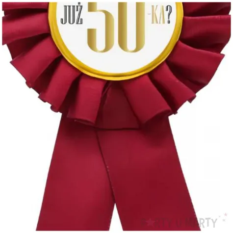 kotylion juz 50 ka bordowo bialy godan 8 cm