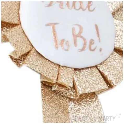 kotylion panna mloda zloty smiffys