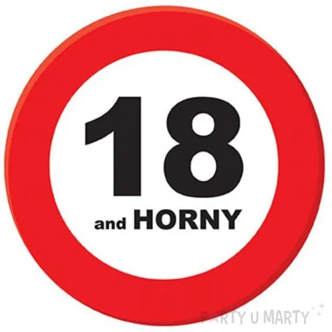 kotylion urodziny 18 traffic birthday xl 150 funny fashion 15 cm