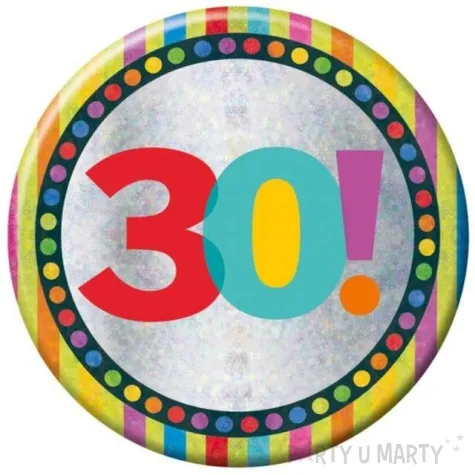 kotylion urodziny 30 xl 150 amscan 15 cm