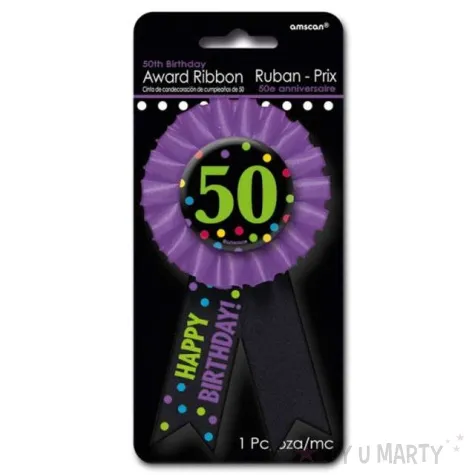 kotylion urodziny 50 chevron amscan