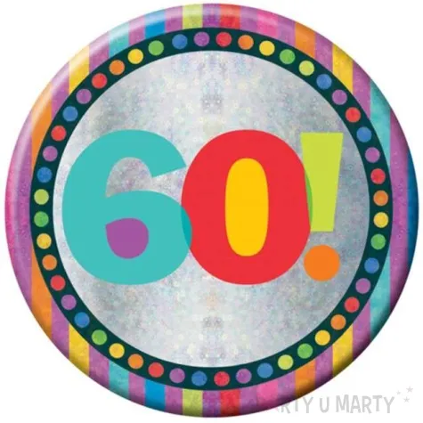 kotylion urodziny 60 xl 150 amscan 15 cm