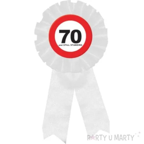 kotylion urodziny 70 traffic birthday funny fashion