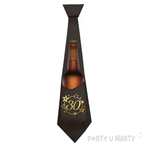 krawat 30 urodziny z kieszonka na piwo guirca