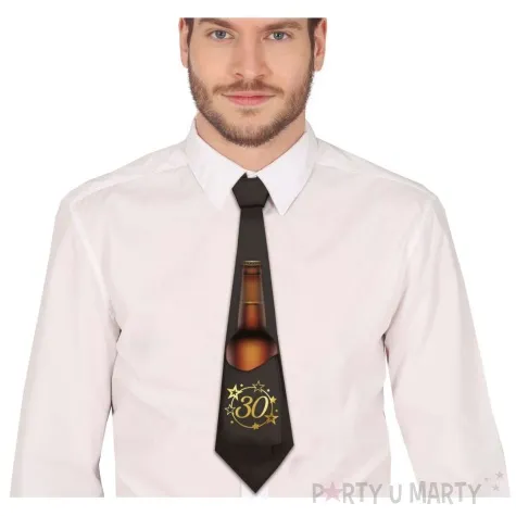 krawat 30 urodziny z kieszonka na piwo guirca