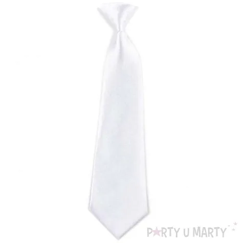 krawat classic party bialy smiffys