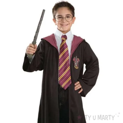 krawat czarodziej uczen czerwono zolty amscan 25 cm