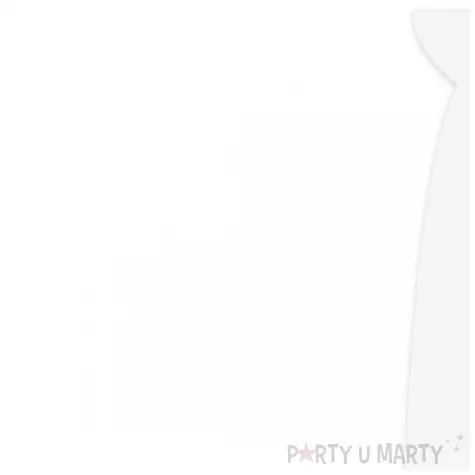 krawat na 60 urodziny dodatek do stroju traffic birthday bialy 43 cm