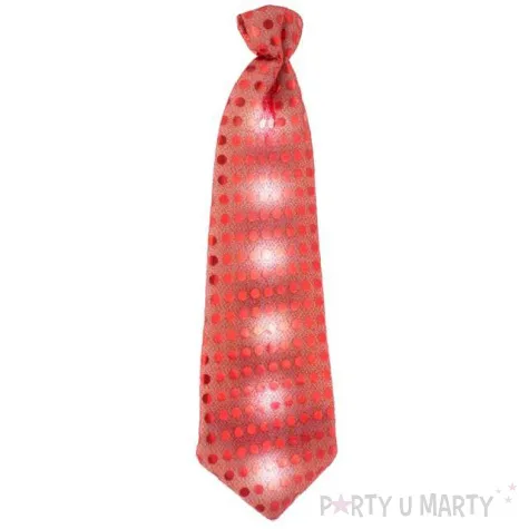 krawat swiecacy cekiny czerwony godan