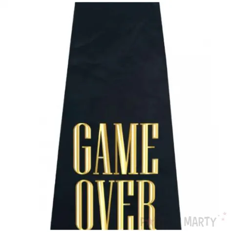 krawat wieczor kawalerski game over czarny godan 32 cm