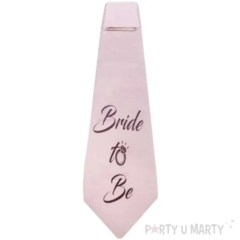 krawat wieczor panienski bride to be rozowy godan