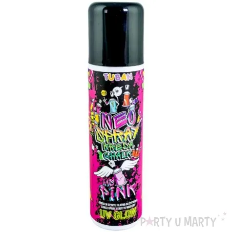 kreda w sprayu neonowa uv rozowa tuban 150 ml