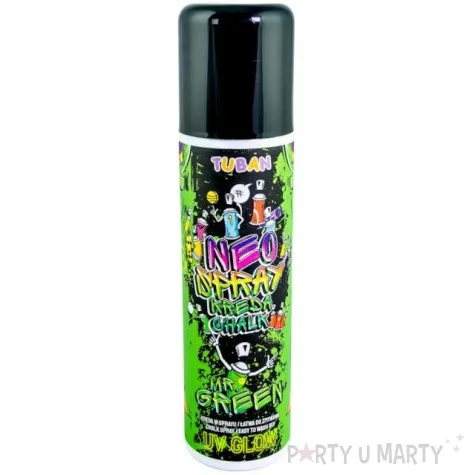 kreda w sprayu neonowa uv zielona tuban 150 ml