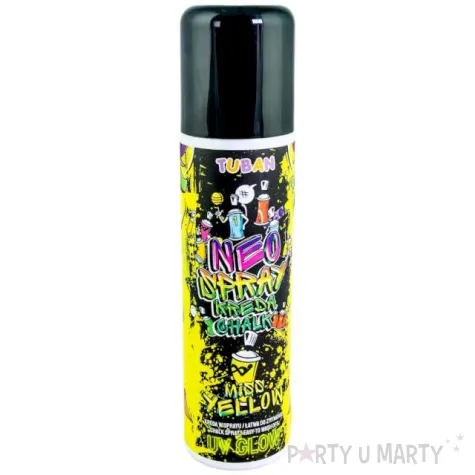 kreda w sprayu neonowa uv zolta tuban 150 ml
