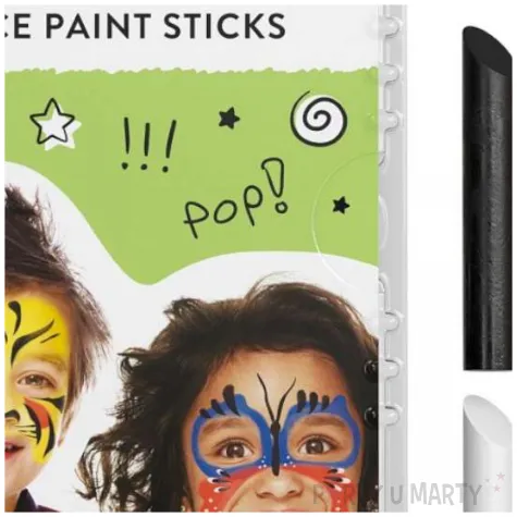 kredki do malowania twarzy makijaz dodatek do stroju na karnawal 6 kolorow