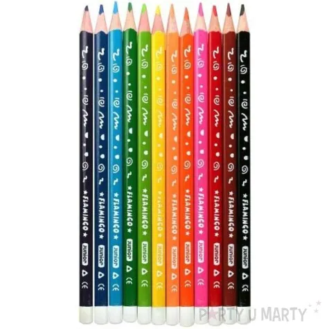 kredki olowkowe trojkatne junior mix titanum 12 szt