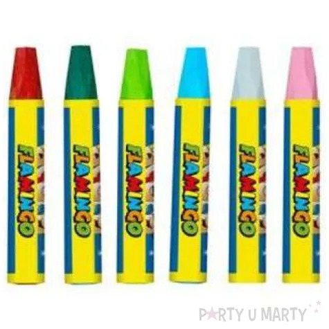 kredki pastele olejne mix flamingo 12 szt