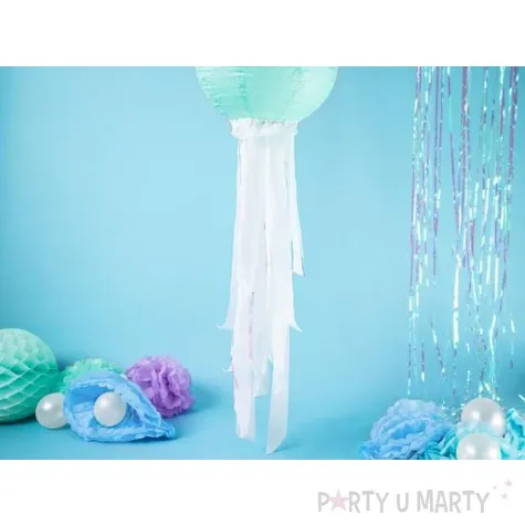 krepa dekoracyjna slim classic biala partydeco 5x10m