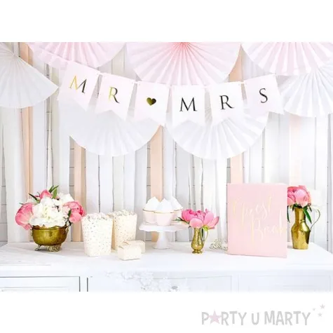 krepa dekoracyjna slim classic brzoskwinia partydeco 5x100 cm