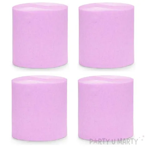 krepa dekoracyjna slim classic lawendowa jasna partydeco 5x100 cm