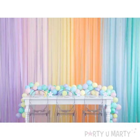 krepa dekoracyjna slim classic niebieski jasny partydeco 5x10m