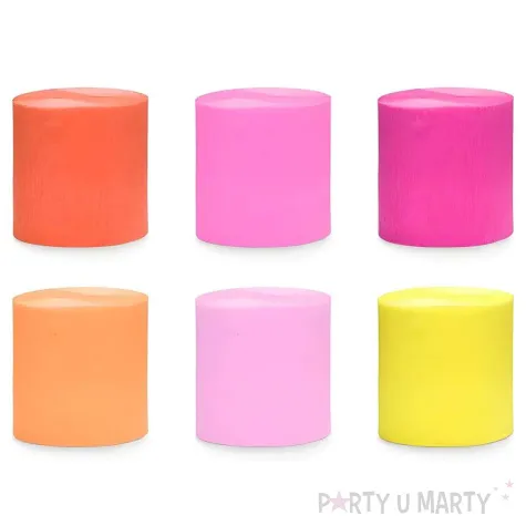 krepa dekoracyjna slim classic partydeco 5 cm x 10 m 6 szt