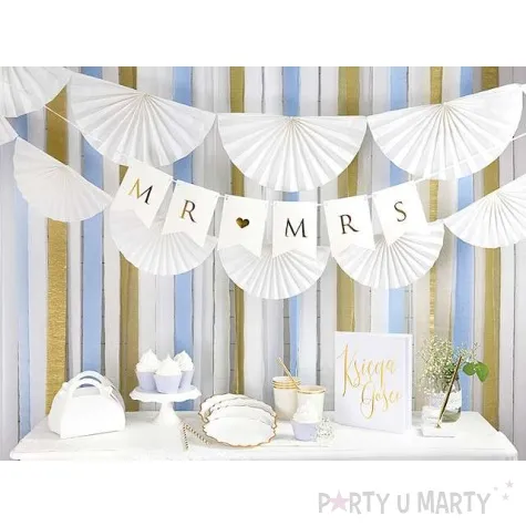 krepa dekoracyjna slim classic srebrna partydeco 5x10m