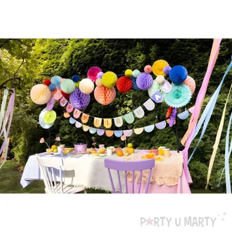 krepa dekoracyjna slim classic t czowy mix partydeco 5 cm x 10 m 6 szt