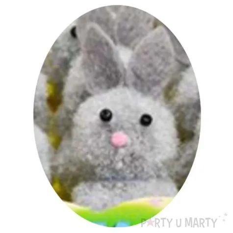kroliczki dekoracyjne szare 5 cm aliga 3 szt