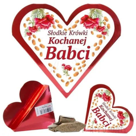 krowki serce krowki kochanej babci giftmania