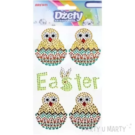 krysztalki samoprzylepne wielkanocne kurczaki easter mix brewis