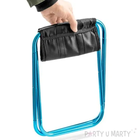 krzeselko turystyczne skladane mini niebieski gadgetmaster