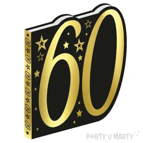 ksiega gosci 60 urodziny gwiazdy zloto czarny guirca 20 x 22 26 kartek