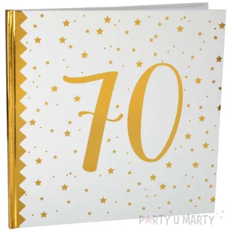 ksiega gosci 70 urodziny santex 24 x 24 cm 20 kartek