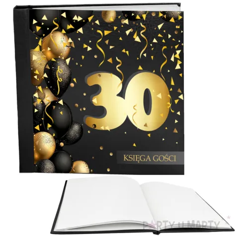 ksiega gosci album pamiatkowy na zdjecia i podpisy 30 urodziny glamour dekoracja