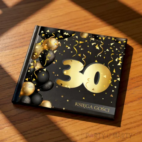 ksiega gosci album pamiatkowy na zdjecia i podpisy 30 urodziny glamour dekoracja