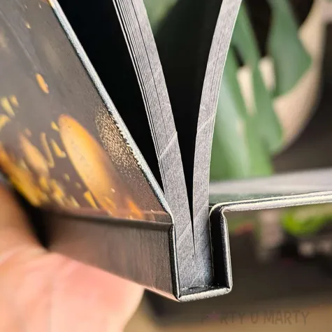 ksiega gosci album pamiatkowy na zdjecia i podpisy 80 urodziny glamour czarne kartki